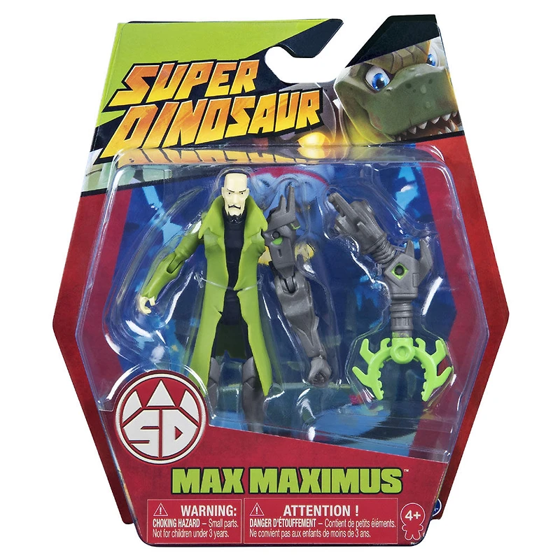 Super Dinosaur, Max Maximus 5-Inch Action Figure with Interchangeable Arm - R Exclusive