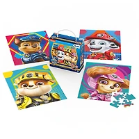 PAW Patrol: The Movie, 4 Puzzle Jigsaw Bundle 48-Piece Chase Skye Marshall Rubble with Portable Rope Gift Box