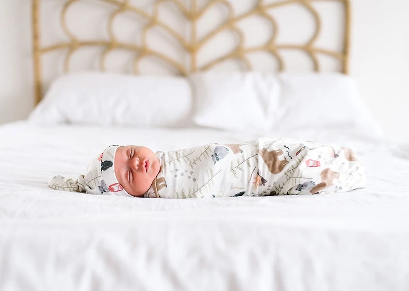 Copper Pearl Lumberjack Swaddle