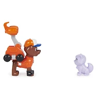 PAW Patrol, Big Truck Pups Zuma Action Figure with Clip-on Rescue Drone, Command Center Pod and Animal Friend