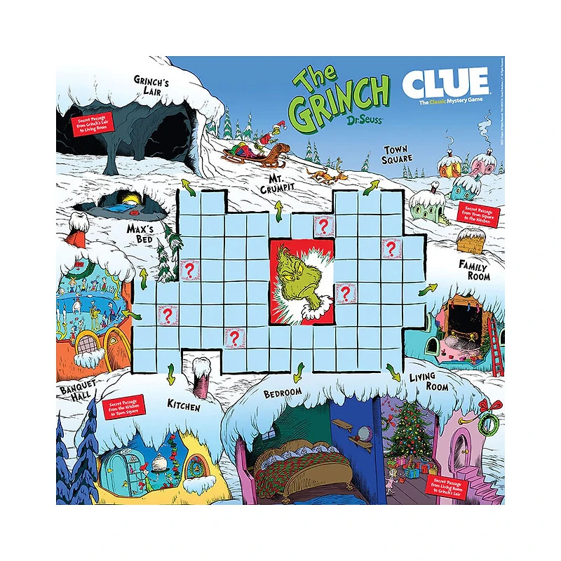 USAopoly CLUE: The Grinch - Édition anglaise