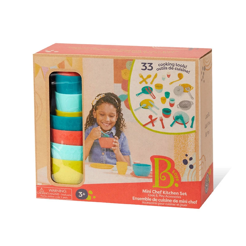 B. toys Ensemble Cuisine pour mini-chef Jouets en forme d'accessoires de cuisine