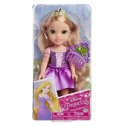 Poupée Princesse Disney avec corset dur scintillant + peigne