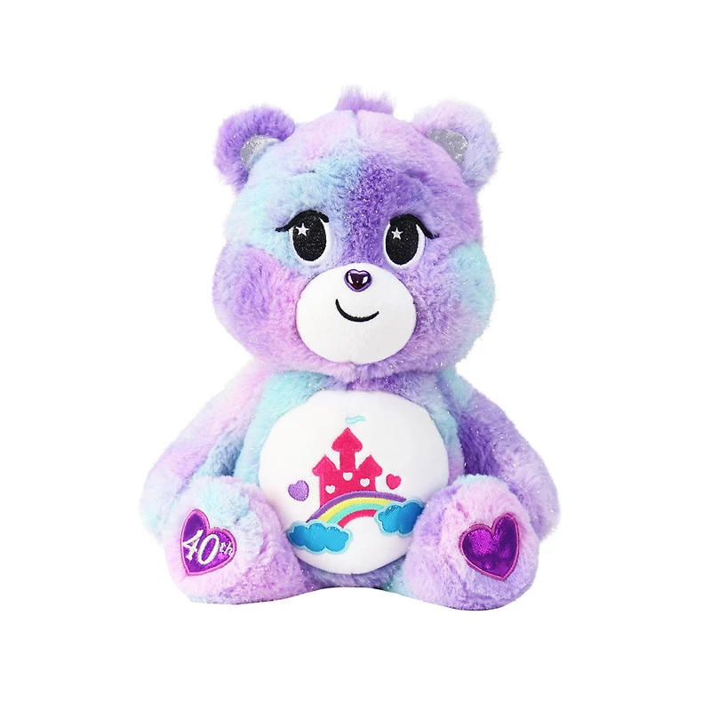 NOUVELLE peluche 2022 Care Bears 14" - Ours Care-a-Lot du 40e anniversaire - Matériau doux à câliner !