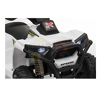 VTT à conducteur porté KidsVip 6V X Edition - Blanc - Édition anglaise