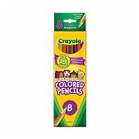 Crayons de couleur multiculturels Crayola, 8 unités - Édition anglaise