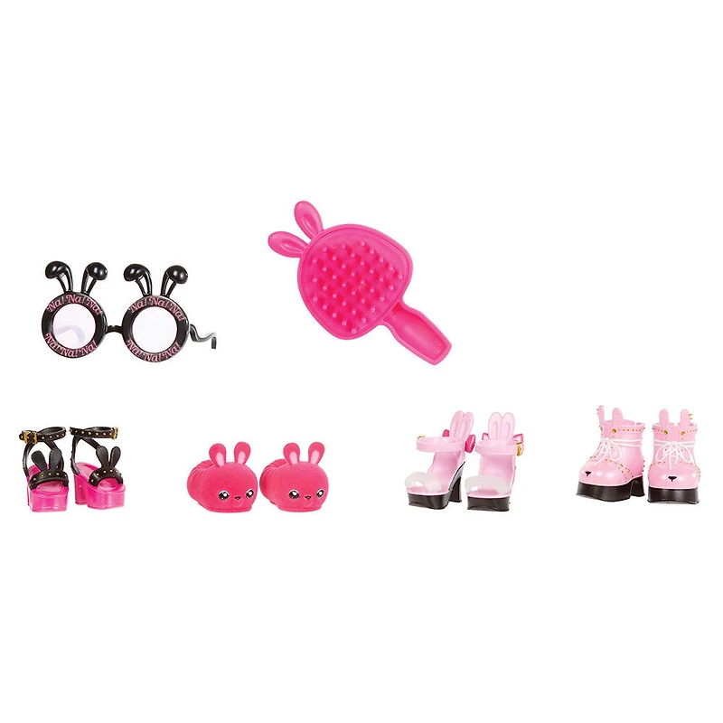 Na! Na! Na! Surprise Ultimate Surprise Black Bunny with New Taller Doll and 100+ Mix & Match Looks