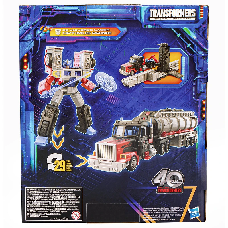 Transformers Generations Legacy United, figurine G2 Universe Laser Optimus Prime classe Leader