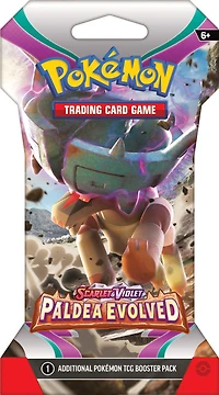 Booster et protège-cartes Pokémon Écarlate et Violet Évolutions à Paldea