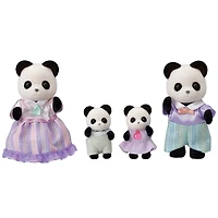 Calico Critters Pookie Panda Family, lot de 4 figurines de poupées à collectionner