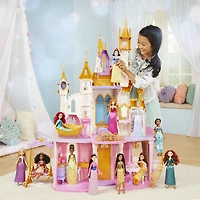 Disney Princesses, Château royal, maison de poupées avec meubles et accessoires