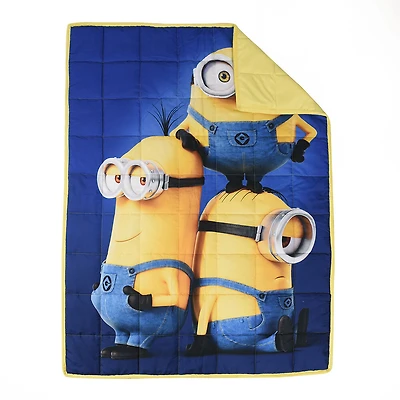 Couverture lestée pour enfants Minions Détestable Moi (36 x 48 pouces), 5 lbs