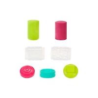 Wonder Factory Never Dry Dough & Sand Starter Set- Lime Green Dough + Pink Sand