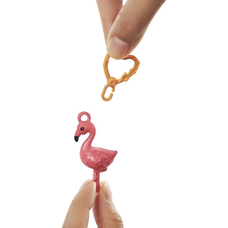 Barbie Club Chelsea Dress-Up Doll in Flamingo Costume, 6-inch Brunette with Pet Kitten and Accessories