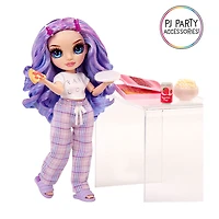 Rainbow High Jr High PJ Party Violet (Purple) 9" Posable Doll