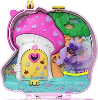 Polly Pocket Unicorn Forest Compact Playset with 2 Micro Dolls and 13 Accessories