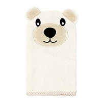 Baby Mode Signature Serviette à capuche et gant ours bronzé