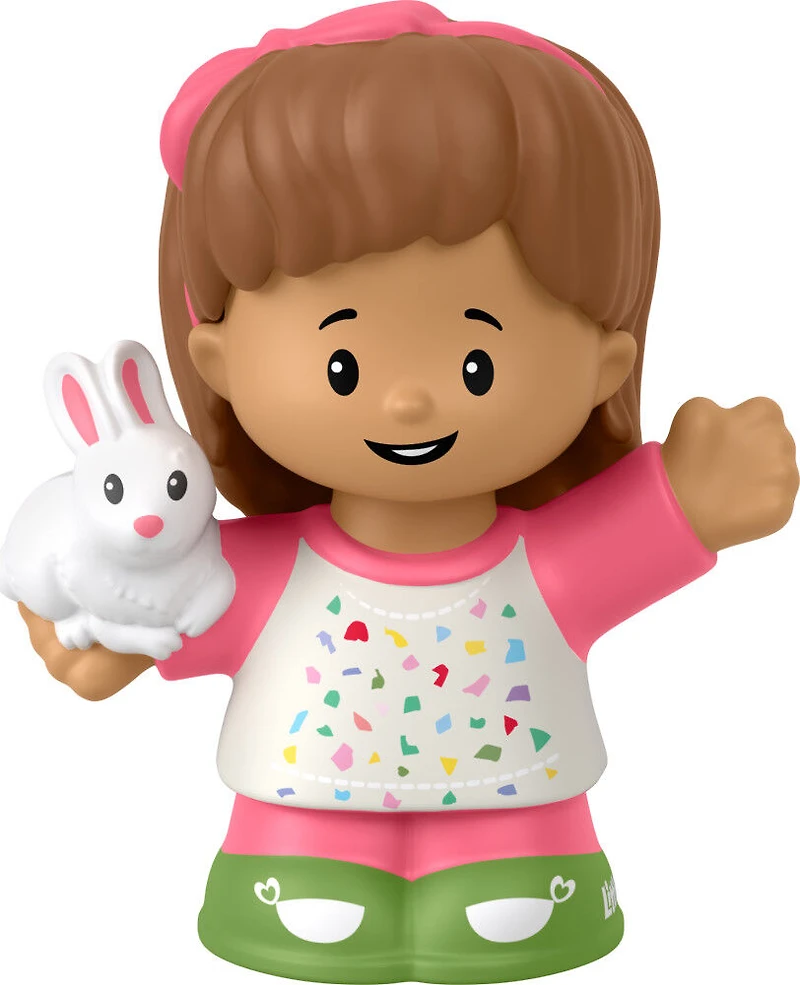 Fisher-Price Little People Mia avec bunny figure pour les tout-petits et les enfants d'âge préscolaire