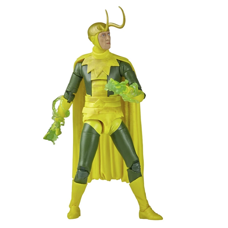 Marvel Legends Series, figurine de collection Loki de 15 cm MCU Disney+, 5 accessoires et 1 pièce Build-a-Figure