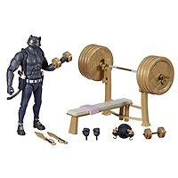 Hasbro Fortnite Victory Royale Series, pack deluxe figurine de collection articulée Miaousclé (Ombre) avec accessoires, 15 cm