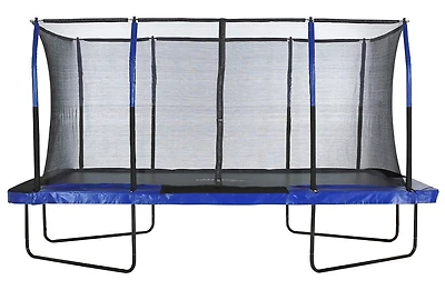 Upper Bounce Easy Assemble Mega 8' X 14' Rectangular Trampoline, with Fiber Flex Enclosure System