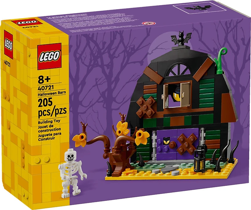 LEGO La grange d'Halloween Jouet de construction avec figurine de squelette 40721