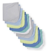 Koala Baby 12-Pack Washcloth, Blue Variety