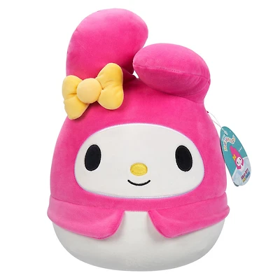 Squishmallows 8" - Sanrio Core : My Melody avec noeud jaune et costume rose