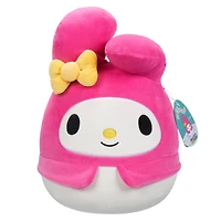Squishmallows 8" - Sanrio Core : My Melody avec noeud jaune et costume rose