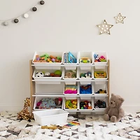 Toy Organizer with 16 Bins, Natural
