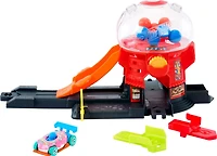 Hot Wheels-Boutique de Bonbons du Centre-Ville-Coffret et véhicule