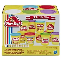 Play-Doh Classic Can Collection with 12 Non-Toxic Retro Cans - R Exclusive
