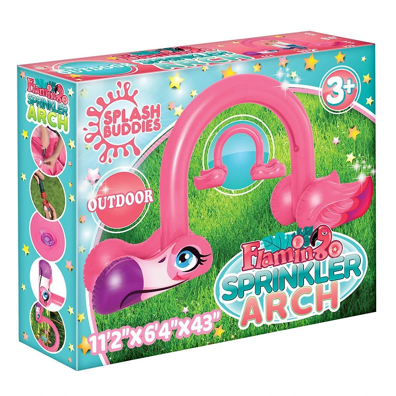 Splash Buddies Inflatable Flamingo Arch Sprinkler