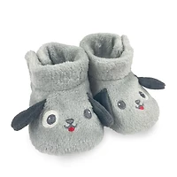My Baby Boutique - Baby Booties, Grey Doggie, 6-12M