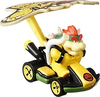 Hot Wheels - Mario Kart -Bowser Standard Kart et Cerf-Volant de Bowser