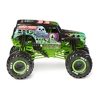 Monster Jam, Monster truck Grave Digger officiel (vert/noir), véhicule en métal moulé à collectionner, échelle 1:24