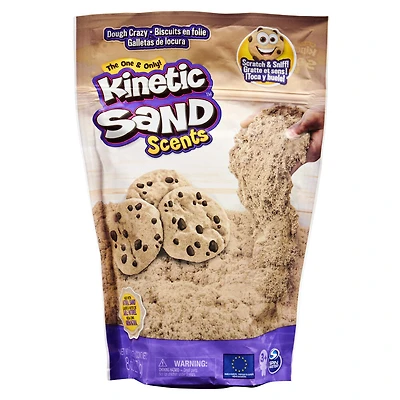 Kinetic Sand Scents, 227 g de sable Kinetic Sand brun clair, parfum Biscuit en folie