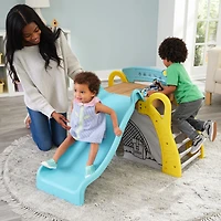 KidKraft - Module de camping et de glissade à escalader pour tout-petits avec tente-cachette<br>