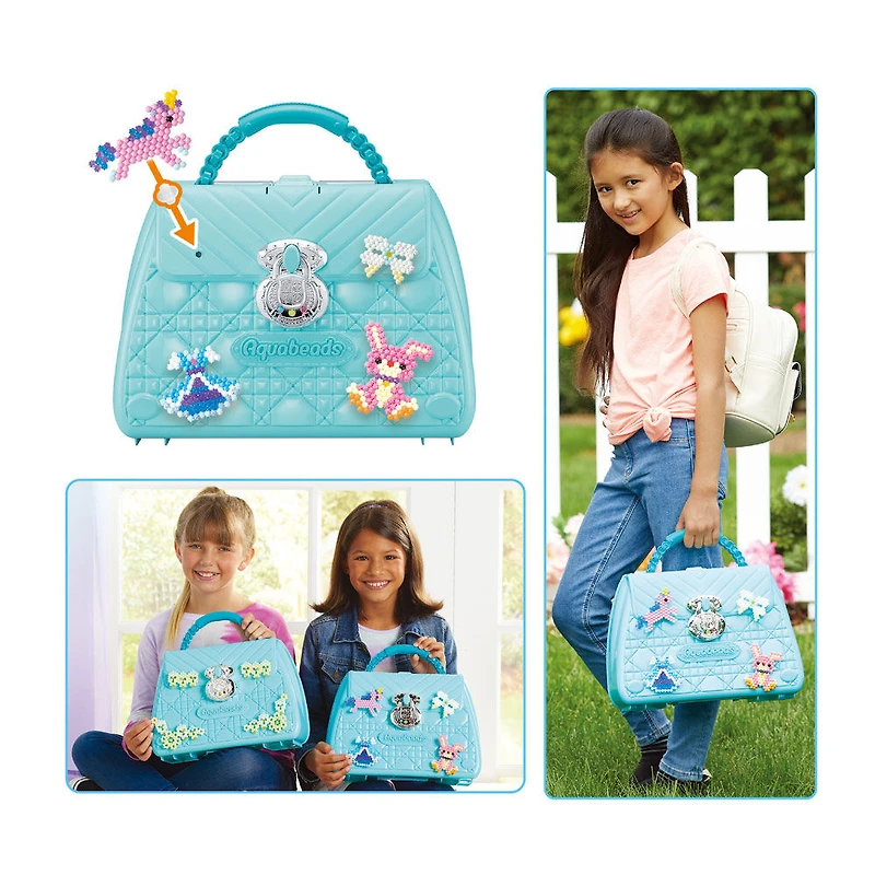Coffret de luxe Aquabeads- ensemble complet de perles d'artisanat pour enfants - plus de 1 400 perles