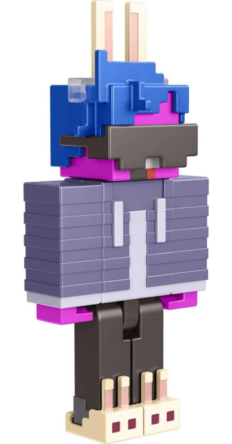 Minecraft Creator Series Bunny Slippers + Striped Tie Figures
