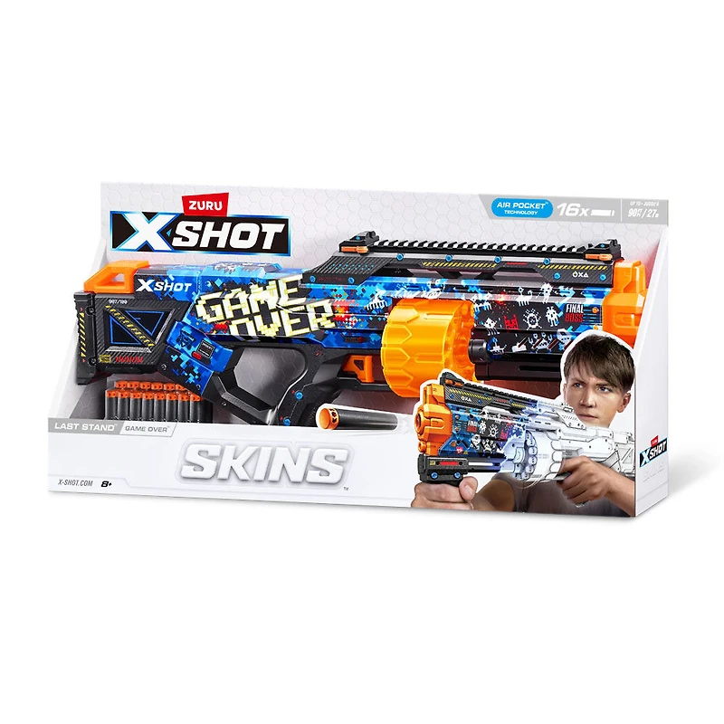 Pistolet à fléchettes XSHOT Skins Last Stand (16 fléchettes) par ZURU