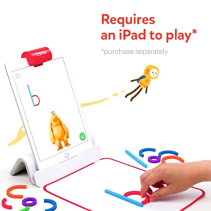 Osmo - Little Genius Starter Kit pour iPad - 4 jeux éducatifs - Jouet STIM (Base Osmo incluse)