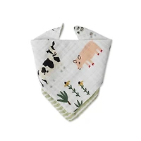 Bavoir Bandana Coton Mousseline Red Rover - Family Farm - Notre exclusivité