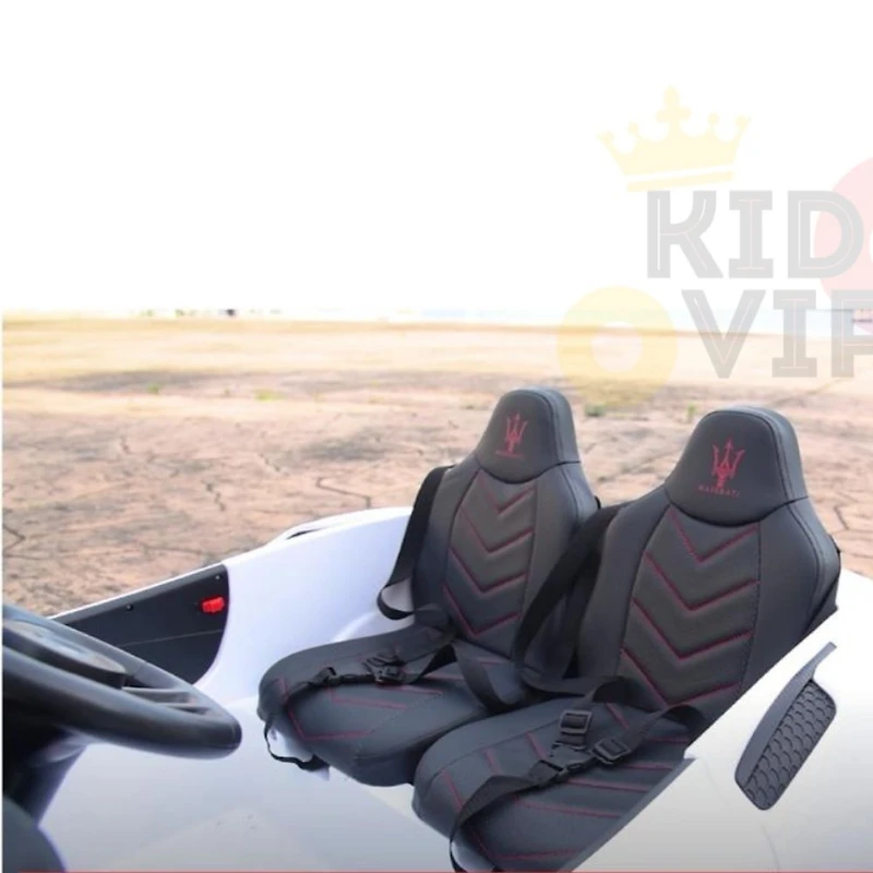 KidsVip 24V Maserati MC20 105W W/RC- White - English Edition