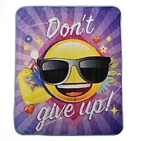 Jeté en peluche de Emoji n'abandonne pas