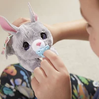 furReal Newborns, bébé lapin, peluche animatronique interactive, animal de compagnie électronique avec sons, yeux qui se ferment, dès 4 ans