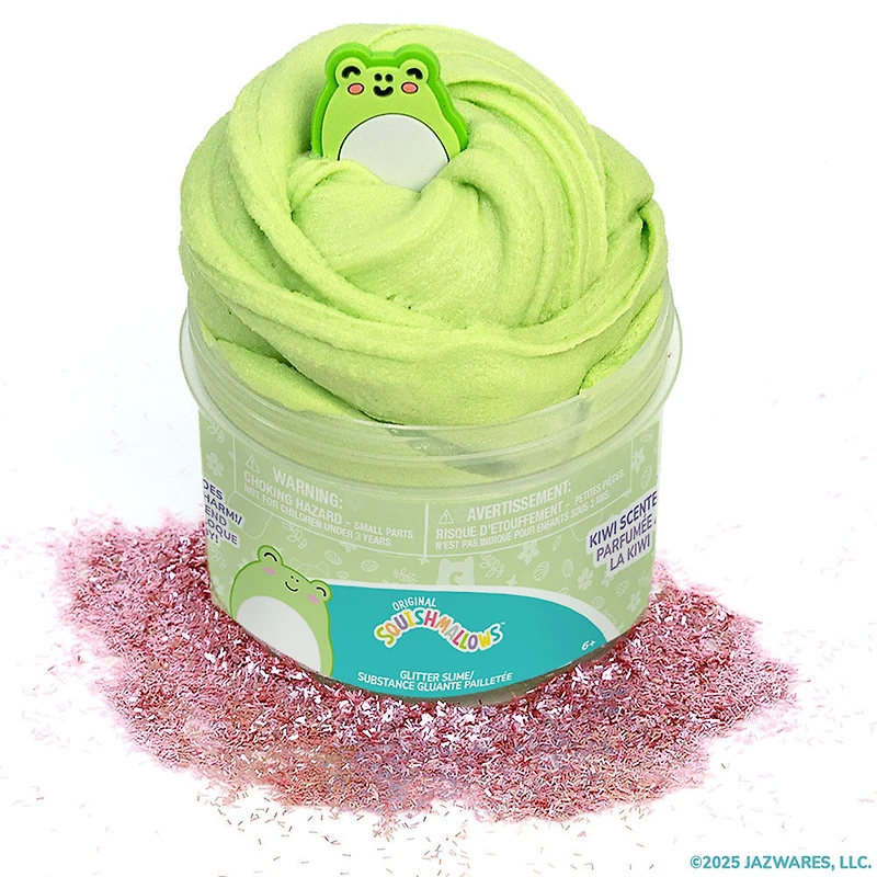 Squishmallows originaux Wendy the Frog Cloud Slime, parfumé au kiwi