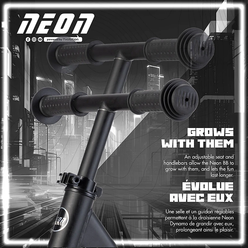Yvolution Neon Dynamo  Draisienne - Noire