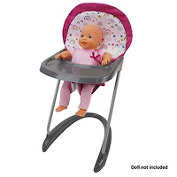 Chaise haute pour poupée 509, Rainbow Fun - Notre exclusivité