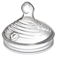 NUK Tétines de biberon à débit lent Simply Natural, paquet de 2, 0 mois et plus